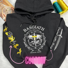 EMBROIDERED Custom Fourth Wing Sweatshirt, Custom Basgiath War College Shirt