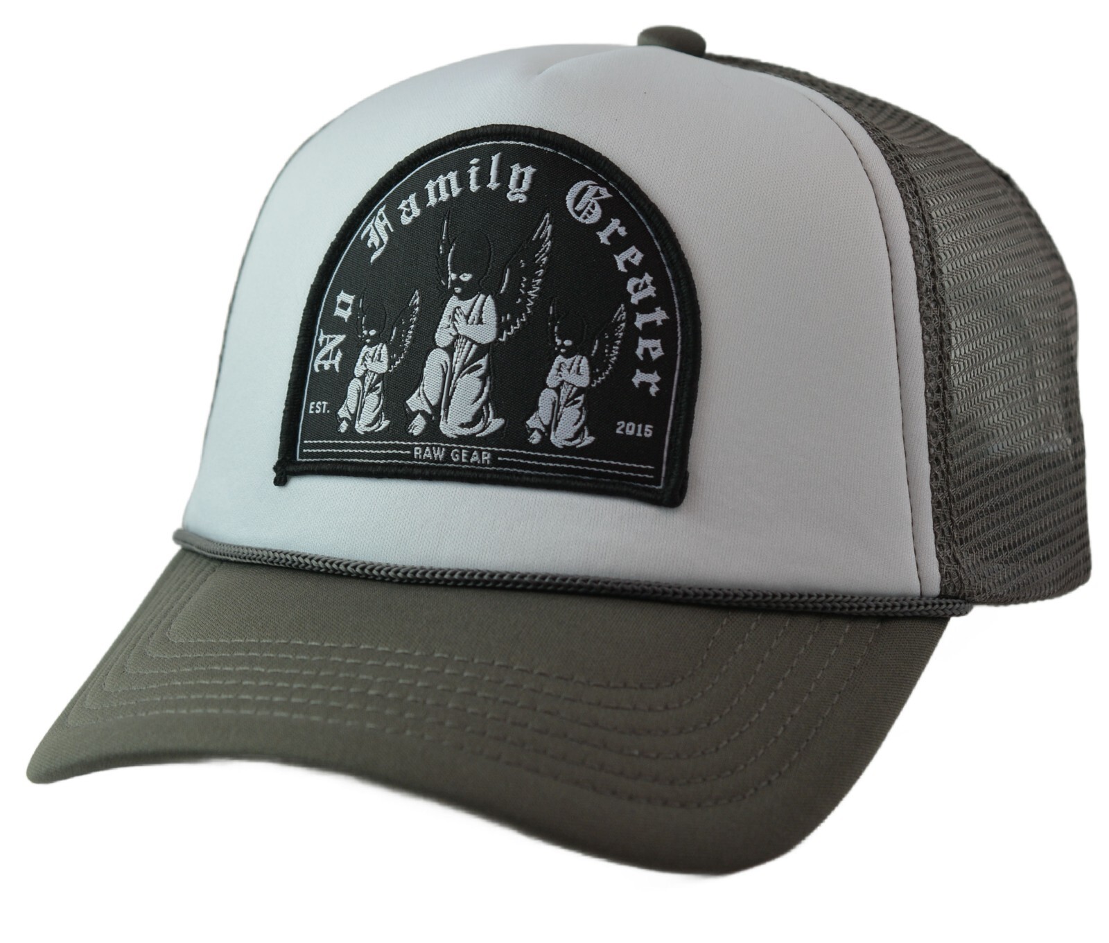 RAWGEAR Gym Gear By Any Means Gray & White 2-Tone Classic Sn