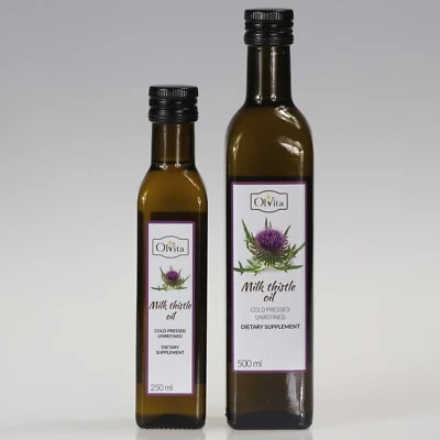 OL'VITA Milk Thistle Oil cold-pressed and crude Ol’Vita, Olej z ostropestu