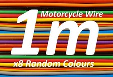 Loom Repair - Motorcycle Wire - 8 Random Solid Colours x 1m Lengths