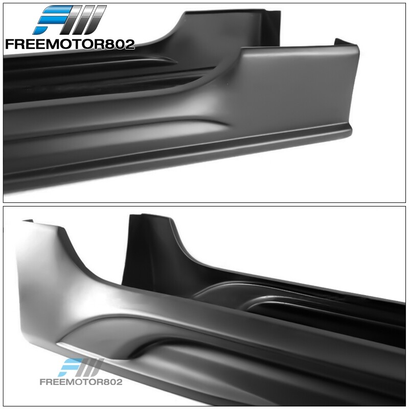 Ikon Motorsports Compatible With 18-24 Toyota Camry IKON Style Side Skirts Matte Black Pp