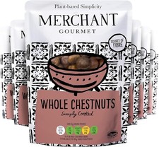 Merchant Gourmet Whole Cooked Chestnuts 6 Pack – Natural Snacking & Baking Pouch