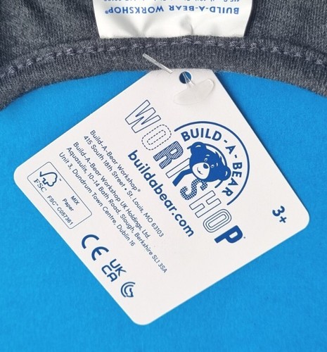 Build A Bear I Love You T Shirt Grey BNWT Boys Girls Clothes - Picture 5 of 8