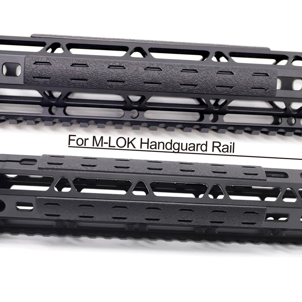 Black M-lok Handguard Protector Resistant Plastic Rail Cover for Mlok System - Image 4 of 4