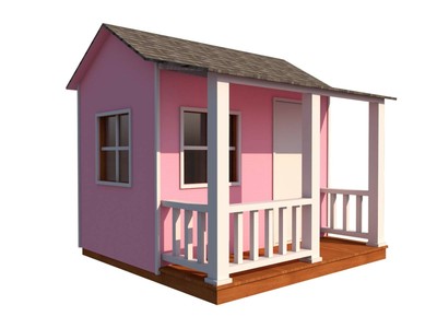 Kids Playhouse Plans Diy Backyard Storage Shed Micro Cottage Small