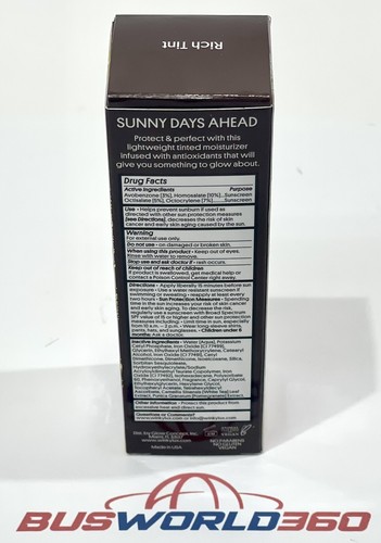 WINKY LUX White Tea Tinted Moisturizer Sunscreen RICH TINT - One 1x - NEW 10/25 - Picture 3 of 9