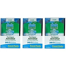 Mouthwash Travel Packets for 24 Hours of Fresh Breath Guaranteed 3 Boxes 10 pack
