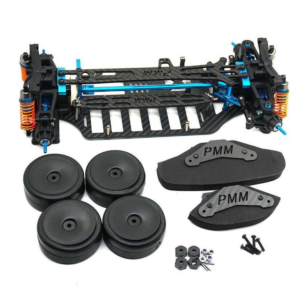 D4 RWD drift racing car frame body kit plastic & carbon for 1/10 Sakura ...
