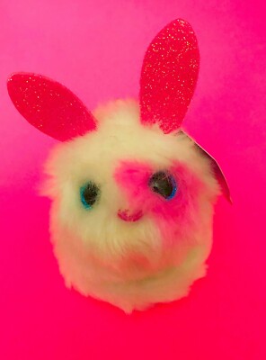 Pomsie Poos Honey Keychain Clip on Plush Doll Series Furry Fuzzy