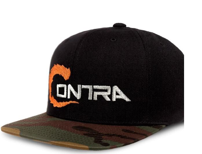 Limited Run Contra Retro Camo Snapback Hat Pattern Video