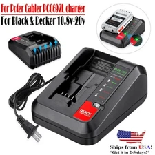 LBXR20 Charger For Black Decker MAX and 20Volt MAX Lithium-Ion 20VOLT Battery