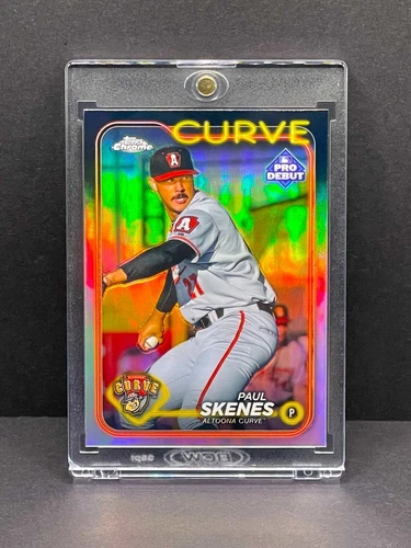 Paul Skenes RARE ROOKIE REFRACTOR TOPPS CHROME INVESTMENT CARD SSP PIRATES MINT
