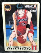 Rukawa Kaede Slam dunk Shohoku Bandai Card 1995 134 Very Rare Japan F/S