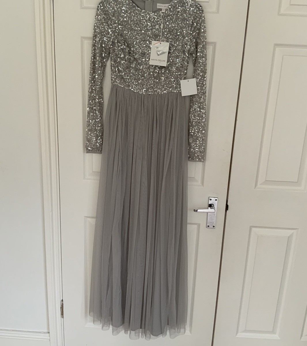 maya deluxe grey dress Grey Bridesmaid Dresses Maya Deluxe