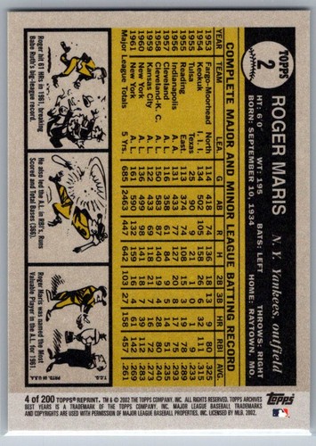 2002 TOPPS ARCHIVES BASEBALL – FINISH YOUR SET / PICK YOUR PLAYERS - Picture 12 of 258