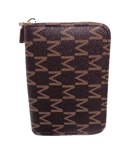 Men's & Women's Zipper Lock Wallet Organizer in Black or Brown  -image