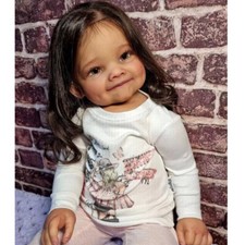 28inch Unfinished Reborn Doll Kit Reborn Toddler Girl Long Yellow Hair Diy Gift