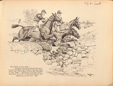 The Hole In The Wall Meadow Brook Cup 1929 Proof Plate by Paul Brown