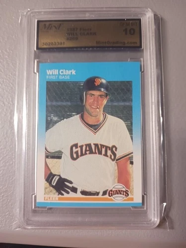 1987 Fleer -  Glossy #269 Will Clark (RC) MintGrading 10 GEM