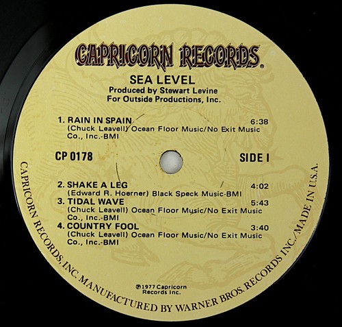 Sea Level Allman Brothers Gatefold LP Record Vinyl 12" Capricorn 1977 Near Mint - Picture 8 of 9