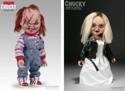 Child's Play Chucky and Tiffany 2-Piece Set 38cm Sideshow