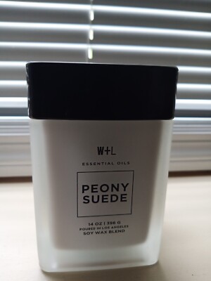W+L Candle ~ PEONY SUEDE~ Wolf + Lamb w/Essential Oils 14oz. Lux home decor