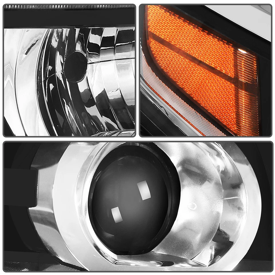 Factory Halogen Projector Headlights W/ DRL For 2015-2020 Chevrolet Chevy Tahoe - Image 4 of 4
