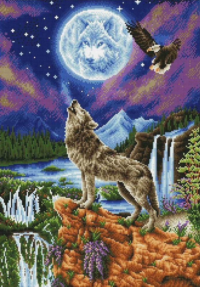 Diamond Dotz Diamond Facet Art Kit | Celtic Wolf Guide