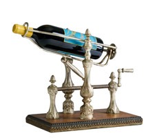 Antique French Mechanical Wine Pourer Silverplate Barware Wine Taster