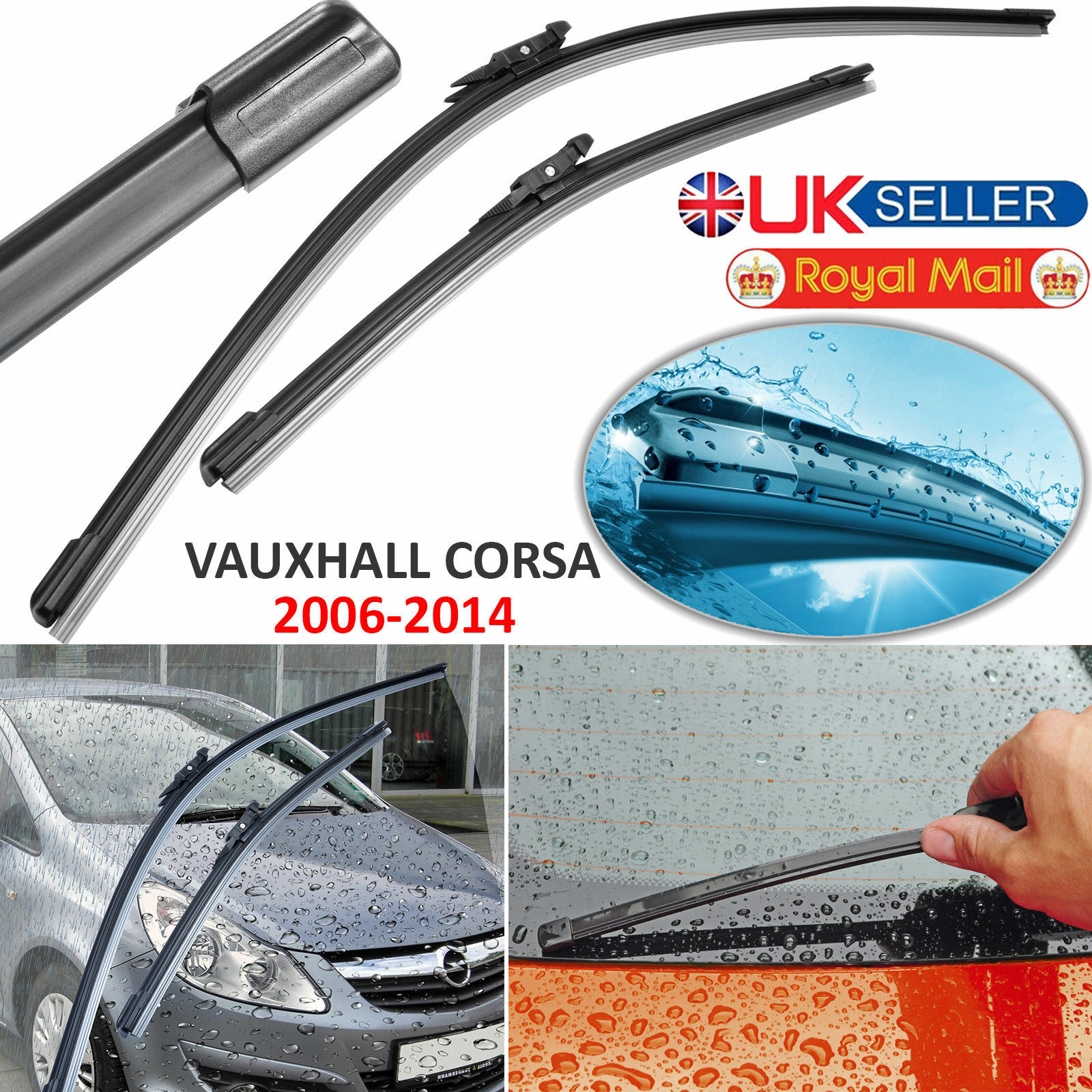 Corsa D Wiper Vauxhall 20062019 16"26" Front Windscreen Aero Flat