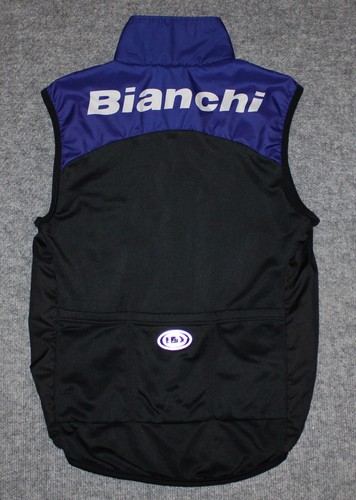 vintage LOUIS GARNEAU TEAM BIANCHI BIKE VEST 800 Com Electronics Cycling S Vest - Picture 5 of 7