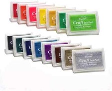 DECORA Stamp Ink Pads Water-soluble for Kids DIY Scrapbooking, Finger...