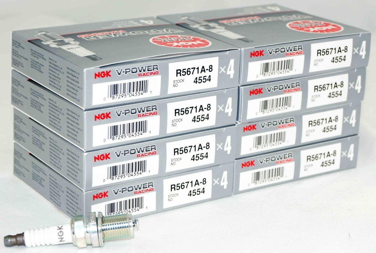 32 Pack Genuine NGK 4554 V-Power Racing Spark Plug R5671A8 Turbo Nitrous