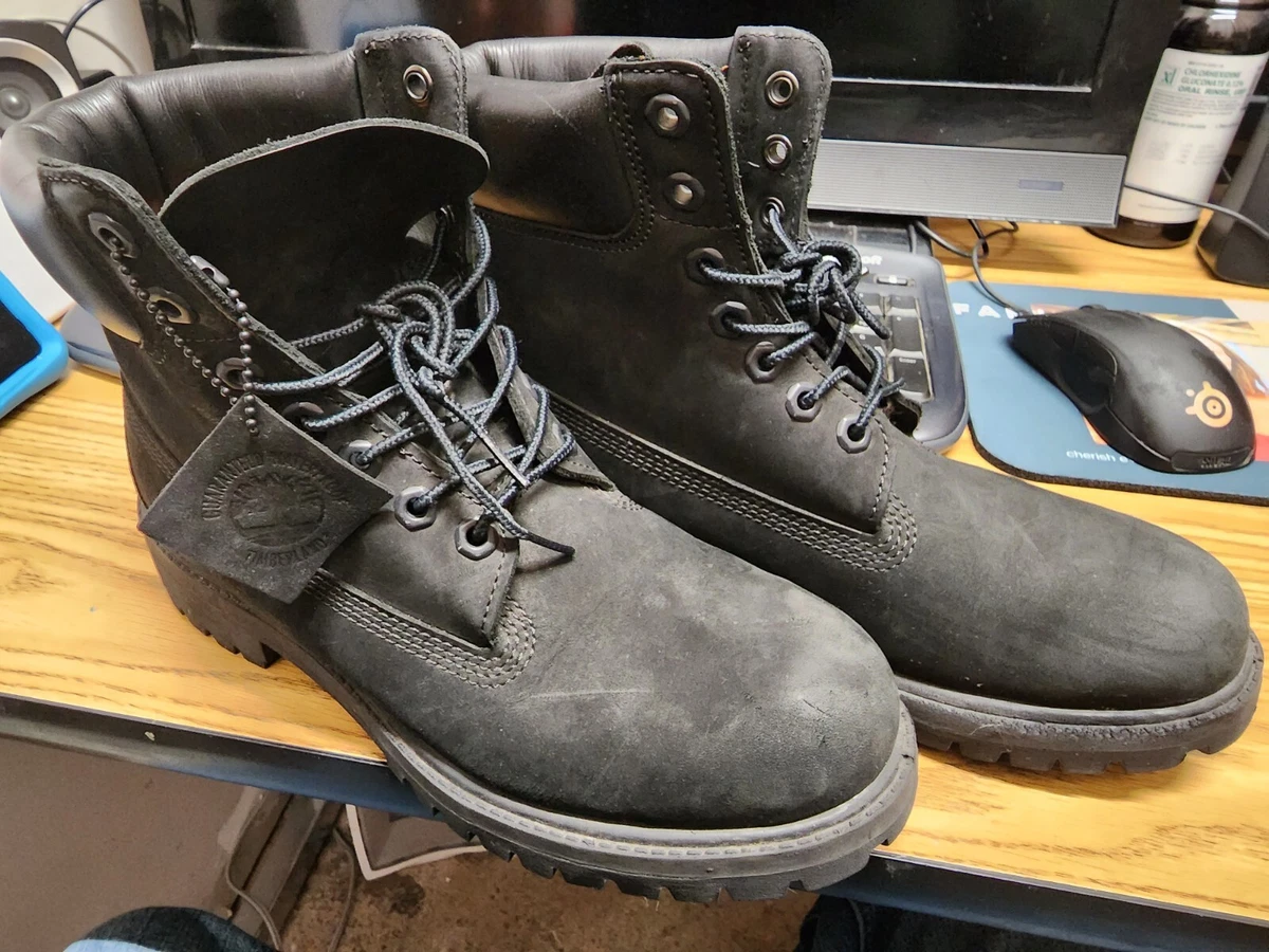 Timberland premium 6 boots black online