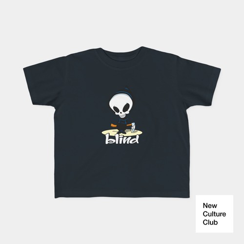 Blind Reaper Skateboard Design 90s Premium Toddler's Fine Jersey Tee - Picture 11 of 16