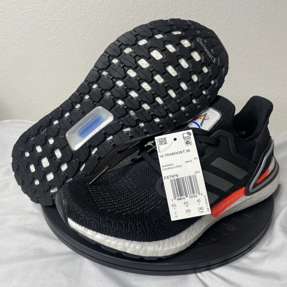 Adidas UltraBoost 20 x NASA Core Black Running Shoes Men 7
