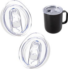 2 Pack Replacement Mug Sliding Lid Compatible with Ember 10Oz Temperature Contro