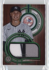 2025 Topps Tribute Single Player Dual Relics Green /99 Anthony Rizzo #DR-AR 1p6v