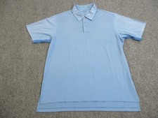 Adidas Golf Polo Shirt Mens Large Blue Stripe ClimaCool Performance P77903