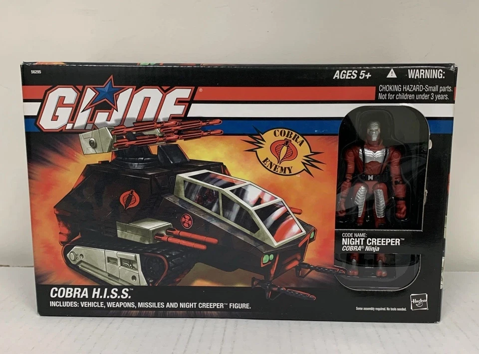 G.I. Tanque Joe Cobra Hiss con figura Night Creeper, 2005, sellado H.I.S.S., sin usar, en caja sellada Foto 2 de 4