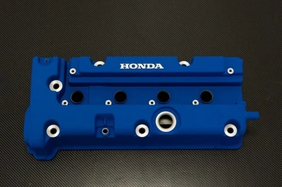 Honda K24 K20 K-SERIES VALVE COVER TYPE R CIVIC RSX POWDER COATED WRINKLE BLUE - Bild 1 von 4