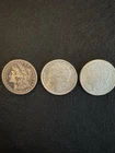 US Silver Morgan Dollar lot of 3 coins #2
