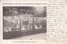 Philadelphia, PA - Strawbridge & Clothier Store - Doll's Wedding Display - 1905
