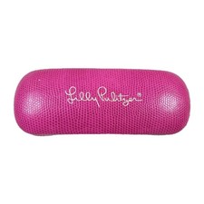 LILLY PULITZER Pink Animal Embossed Sunglasses Hard Case Preppy Summer Resort
