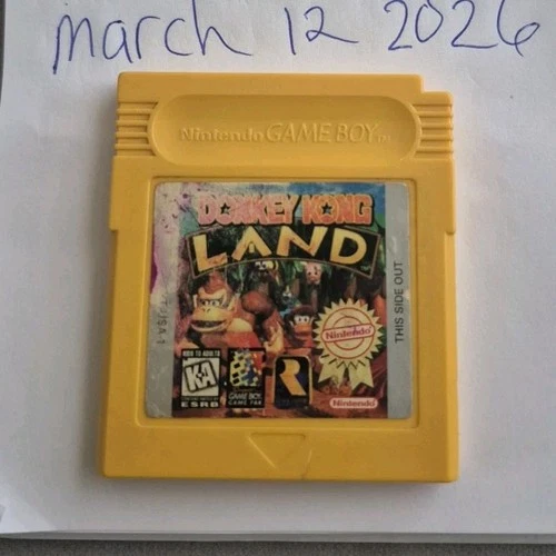 ​Donkey Kong Land Gameboy GB GBC 1995 Nintendo Authentic - Yellow Shell - TESTED