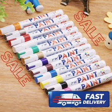 12Pcs Waterproof Permanent Paint Marker Pen For Car Tyre Tire Tread Rubber Metal