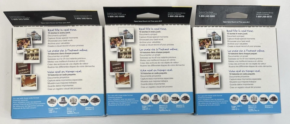 Polaroid Spectra Image Sofortbildfilm 3 Packungen/10 (insgesamt 30) abgelaufen 06/2007 versiegelt - Bild 4 von 4