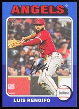 2024 Topps Heritage High Number LUIS RENGIFO Blue Border SP Card #665