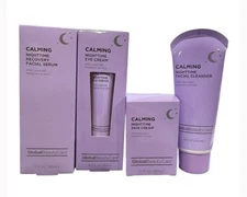 Global Beauty Care 4 Piece Calming Nighttime Recovery Serum Cleanser Eye Skin