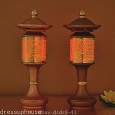 12.9"in 220V/110V Lotus Lamp Palace Lamp Buddha Lamp Buddhist Retro LED Lamp